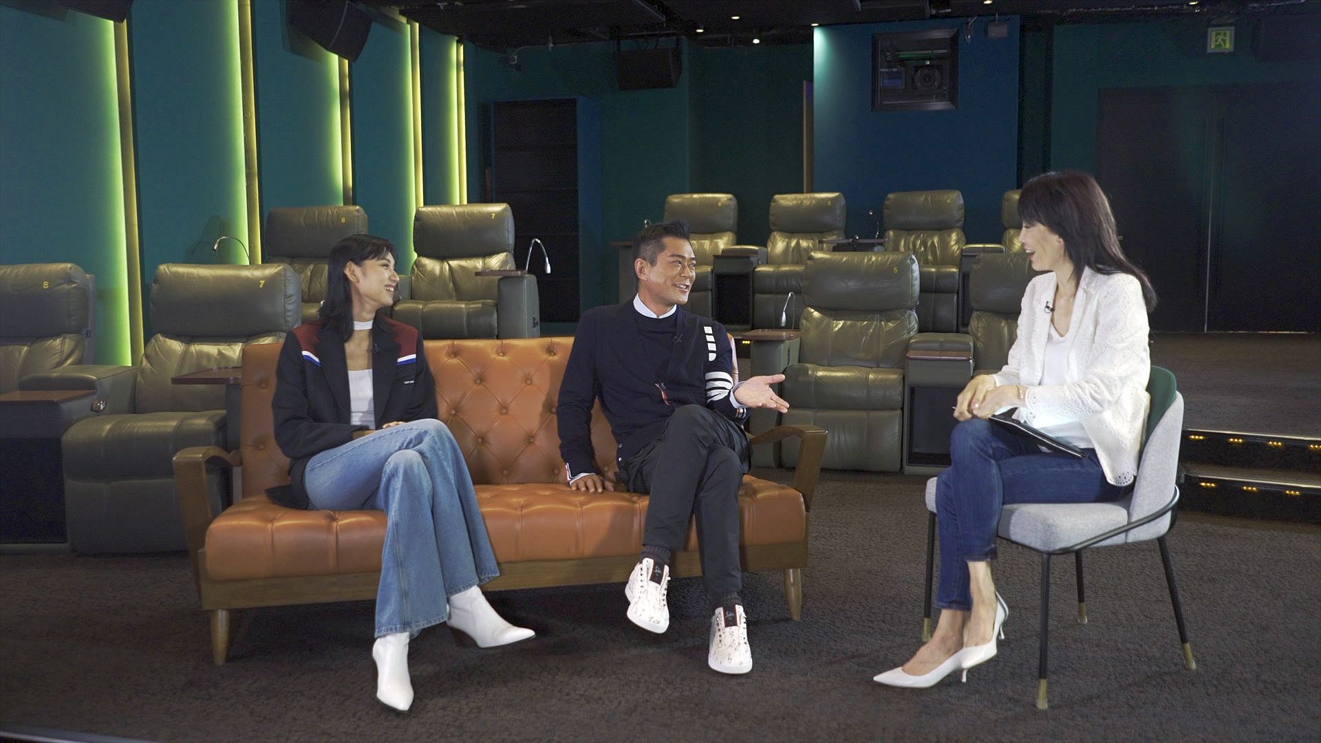 郑裕玲访问古天乐和王丹妮，畅谈电影《梅艳芳》的拍摄经过。