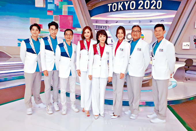 郑裕玲、陈贝儿及余德丞等主持《2020东京奥运开幕礼》。